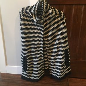 Boutique shawl/cape chevron